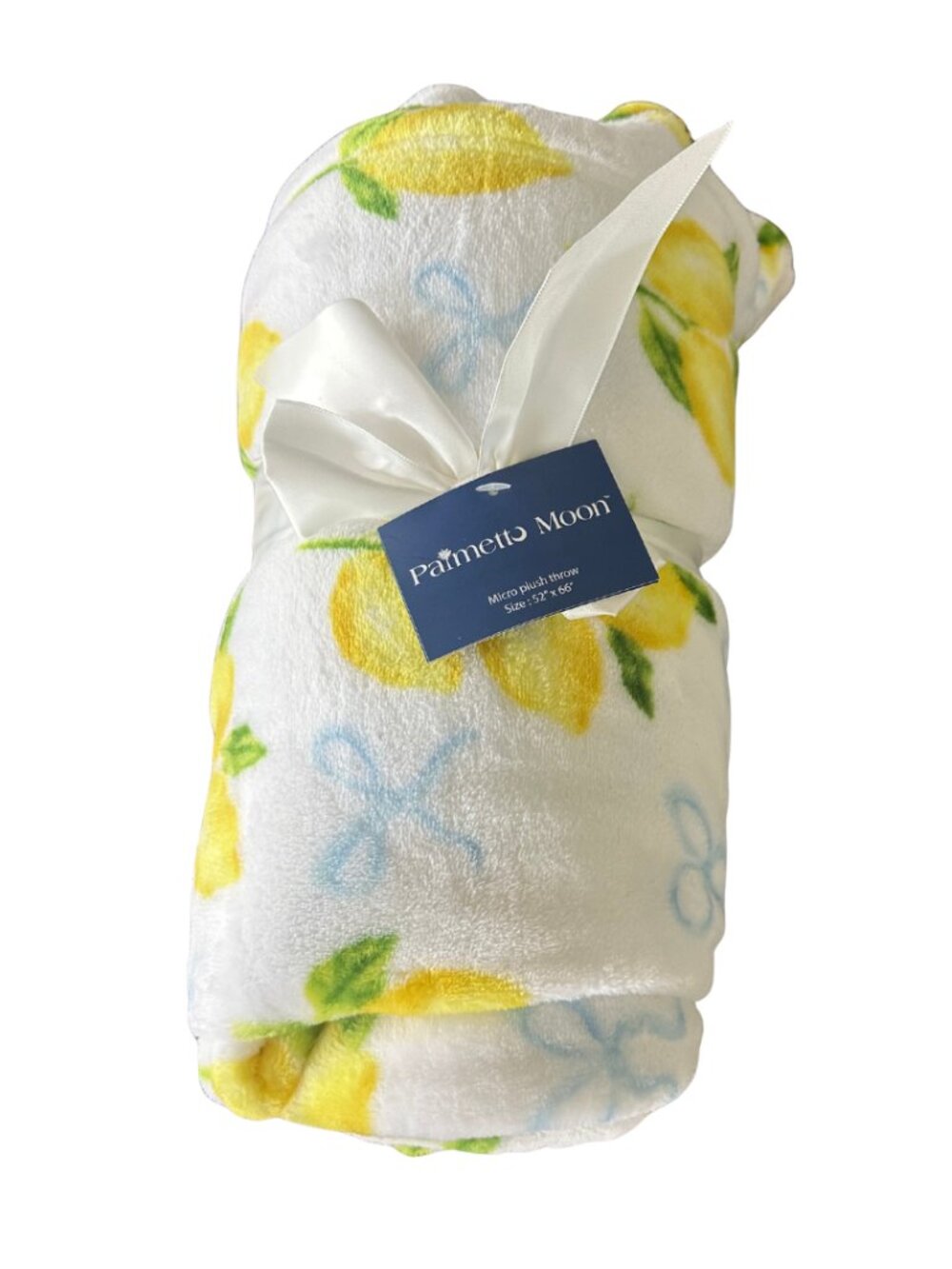 Palmetto Moon Lemon Print Micro Plush Throw Blanket (New With Tags)